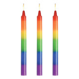 Pride Candles Rainbow Drip 3 Pc Sensation Play