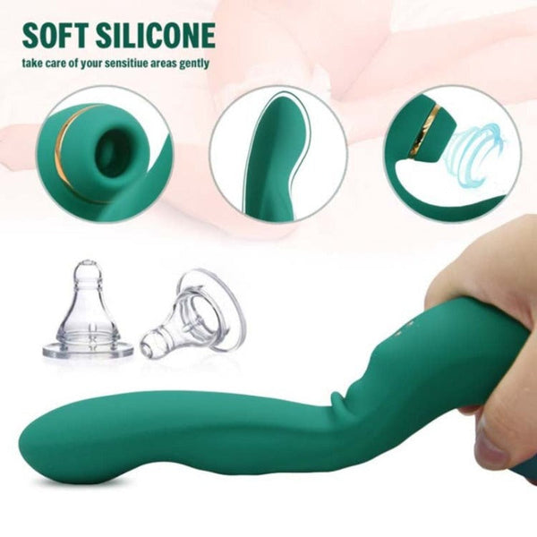 Women's Gspot Clitoral Excitement Massage Pat Sucking  Green Purple Pin Suction s