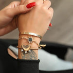 Bracelets Veile Studios Moon Sun Full Diamond Bracelet Fashion Jewellery Alloy Geometric Design For Women