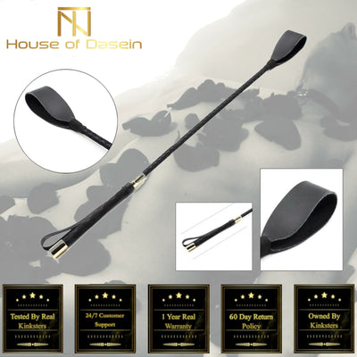 Black Flat  Impact Play Spanking Crop Toys  Restraints Crops