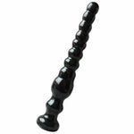 Small / Large Long Black Beads Butt Plug Prostate Massager Anal Play Fetish