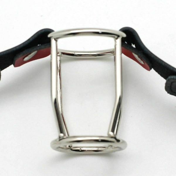 Metal Double Ring Open Mouth Gag Deep Throat Training   Restraints Gags