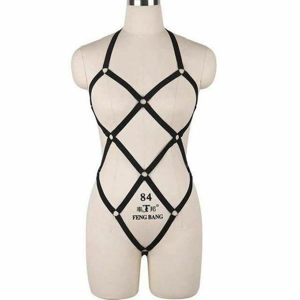 Body Harness Women Lingerie  Fetish Kink Restraints  Clothing