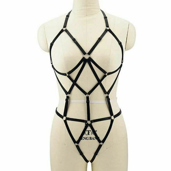 Body Harness Women Lingerie  Fetish Kink Restraints  Clothing