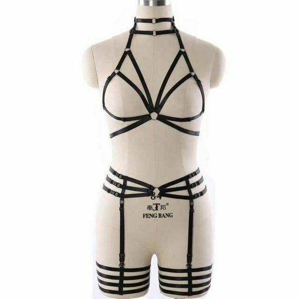 Body Harness Women Lingerie  Fetish Kink Restraints  Clothing
