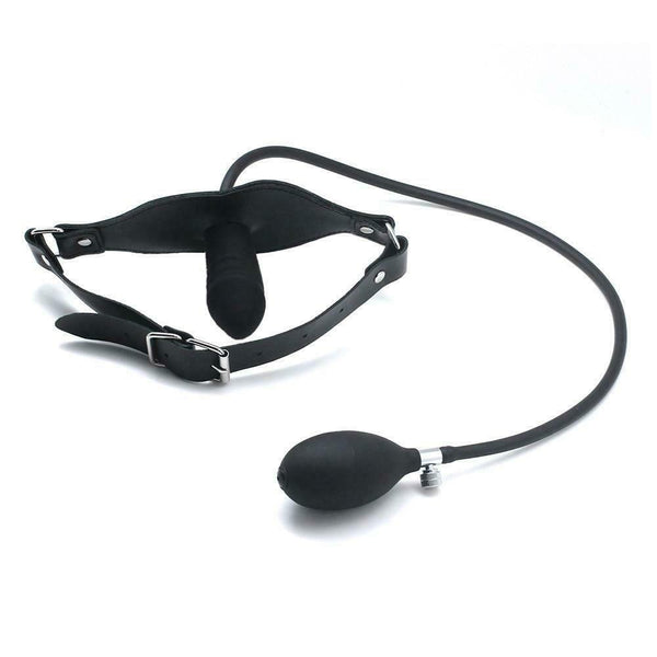 Inflatable Mouth Expandable Dildo Gag Slave   Restraints Gags