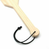 Double Heart Bamboo Wooden Spanking Paddle Impact Play Fetish Bdsm