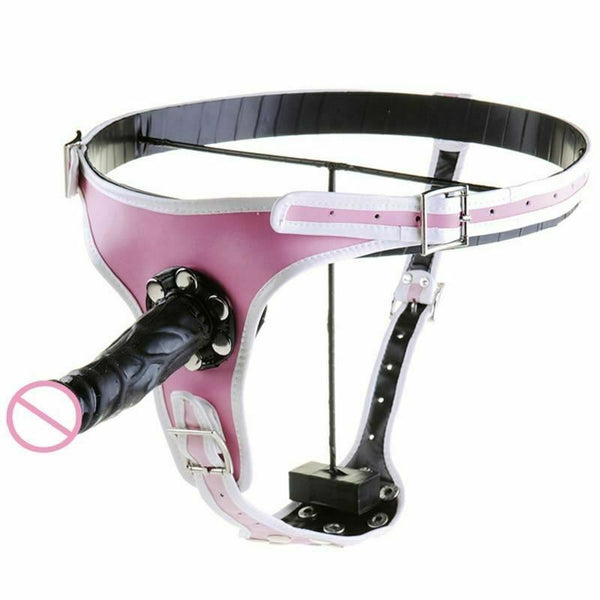 Pegging Kit Pink Panties Black Realistic Dildos Strapon Harness Strap Ons