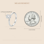 Rings Veile Studios One Carat Moissanite Diamond Ring In Pure Silver Classic Wedding