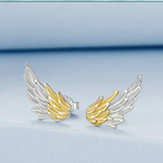 Earrings Veile Studios Yinziyun Original Personalized Electroplated Wing In 925 Pure Silver