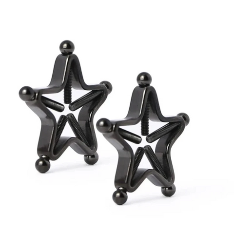 Nipple & Clitoral Toys House Of Dasein 1 Pair Star Nipple Clamps Stainless Steel Non Piercing Stimulator Erotic Toys Women