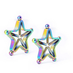 Nipple & Clitoral Toys House Of Dasein 1 Pair Star Nipple Clamps Stainless Steel Non Piercing Stimulator Erotic Toys Women