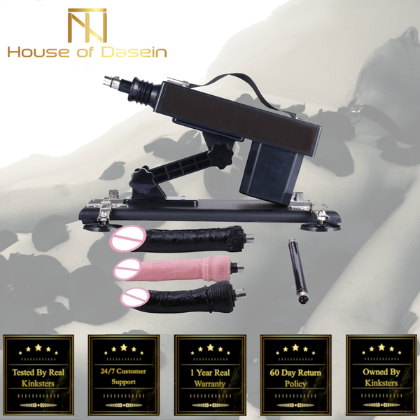 A2 Automatic Sex Machine 26Cm Inch 3 Huge Realistic Dildos Attachments Sex Machines