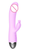Leten Rabbit Vibrator G Spot Clitoris Super Soft Massager Stimulator