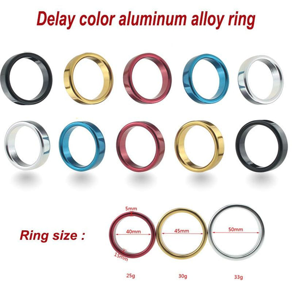 Metal  Ring Aluminium Alloy Male Three Sizes  Rings