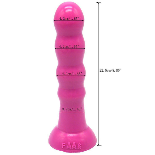 Faak 22Cm Silicone Dildo Dong Anal Butt Plug Sex Toy 4.5Cm Thick Realistic Dildos