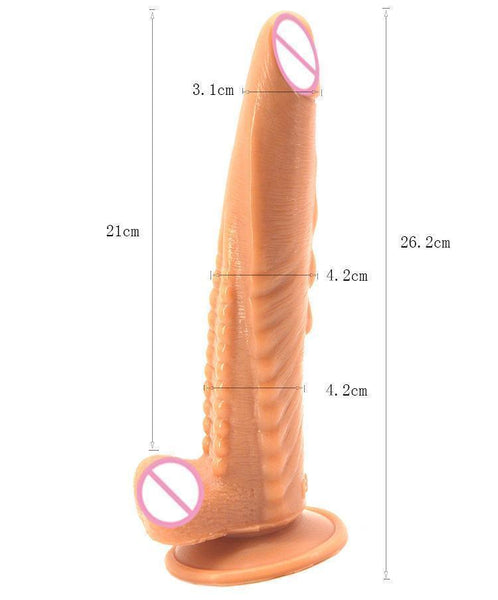 Faak 25.2Cm 9.9Inch Silicone Dildo Big Sex Toy 4.1Cm Thick Butt Plug Anal Black Realistic Dildos