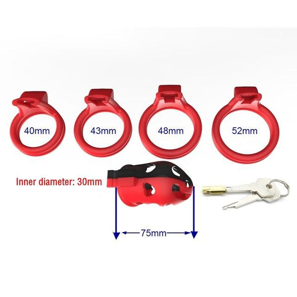 Male Plastic Chastity  Cage    Lock Fetish Restraints Chastity Toys