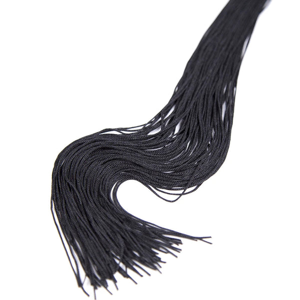 45 Centimetre Black Silk Cloth Bowknot Horse Riding Whips Floggers