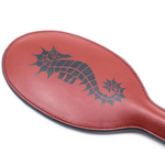 House Of Dasein 38.5Cm Brown Premium Pu Leather Equestrian Bat Horsewhips Paddle Paddles