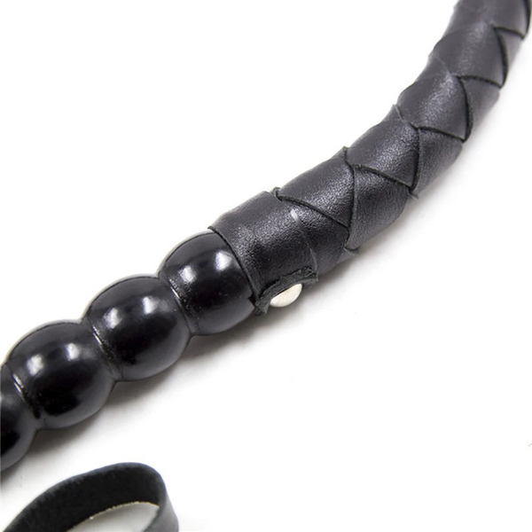 80Cm Crafts Bull Pu Leather Custom Horse Black Handle Wrist Strap Whips