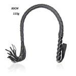 House Of Dasein 80Cm Crafts Bull Pu Leather Custom Horse Black Handle Wrist Strap Whips