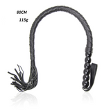 House Of Dasein 80Cm Crafts Bull Pu Leather Custom Horse Black Handle Wrist Strap Whips