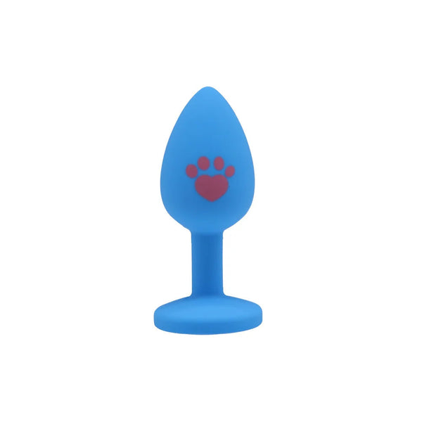 Beginner Anal Plug Cat's Paw Butt With Detachable Acrylic Diamond For Couples Non Vibrating Butt Plugs