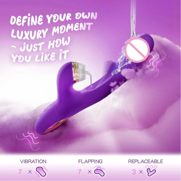 Tapping Flapping Dildo  For Women Clitoris Stimulator With Replaceable Heads Dildos
