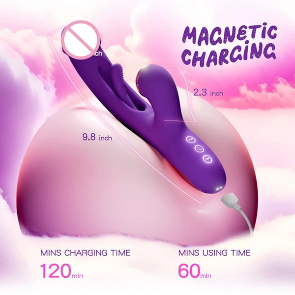 Tapping Flapping Dildo  For Women Clitoris Stimulator With Replaceable Heads Dildos