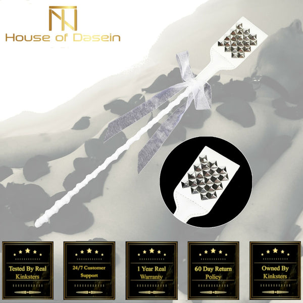 White Crop Sex Whip Spanking Toy Impact Play   Restraints Crops