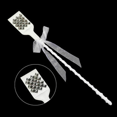 White Crop Sex Whip Spanking Toy Impact Play   Restraints Crops
