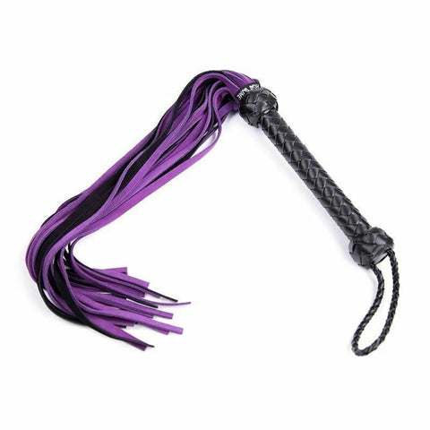 Purple Flogger 65Cm Spanking Whip Impact Play Bondage Kink Bdsm Fetish Restraint