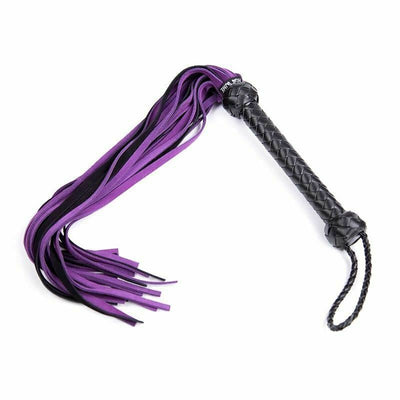 Purple Flogger Spanking Whip Impact Play  Kink Fetish Floggers