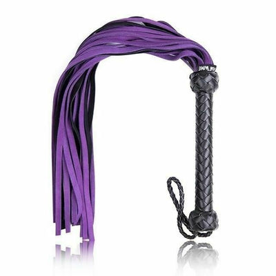Purple Flogger Spanking Whip Impact Play  Kink Fetish Floggers