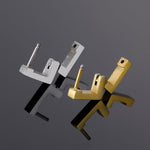 Earrings Veile Studios Gothic Punk Titanium Steel Geometric Small Hoop Women Ladies Square
