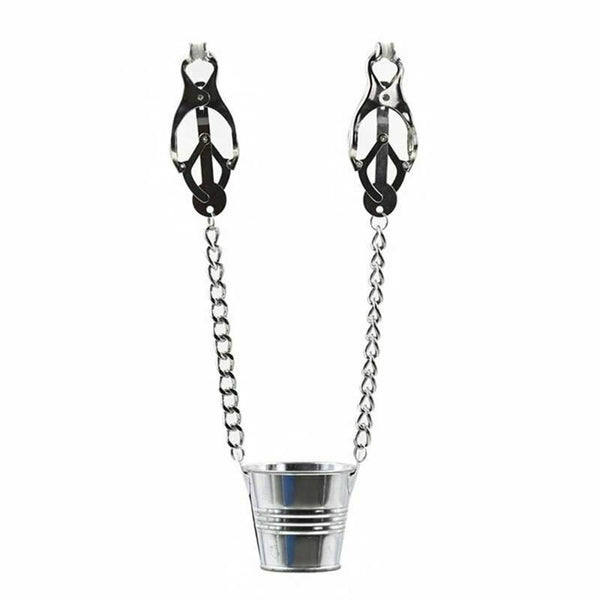 Bucket Nipple Clamps Weight Torture Breast  Kink Fetish Restraints Nipple & Clitoral Toys