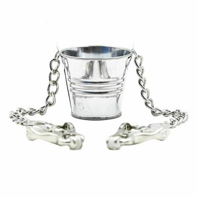 Bucket Nipple Clamps Weight Torture Breast  Kink Fetish Restraints Nipple & Clitoral Toys