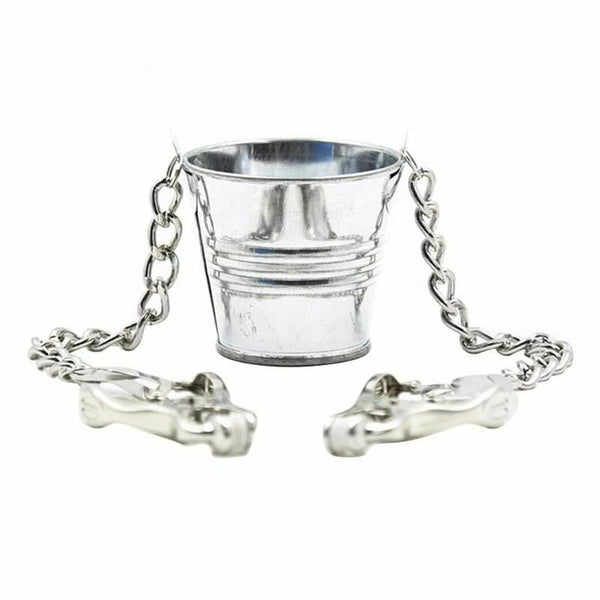 Bucket Nipple Clamps Weight Torture Breast  Kink Fetish Restraints Nipple & Clitoral Toys