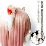 3 Colours Anime Neko Faux Fur Cat Ears Headband Kitten Cosplay Lolita Kawaii