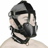Ball Gag Head Harness Mask Muzzle Blindfold Bondage Kink Bdsm Fetish Restraints
