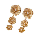 Veile Studios Flower Shaped Elegant Three Design For Fashion Commuting Earrings