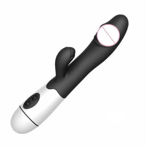 30 Speed Rechargeable Rabbit Vibrator Clit G Spot Women Sex Toy