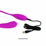 Pretty Love 7 Speed Silicone Double Vibrating Egg Bullet Vibrator Rechargeable
