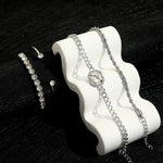 Bracelets Veile Studios Fashion Jewelry Four Piece Crystal Bracelet Set Bohemian Design For Women