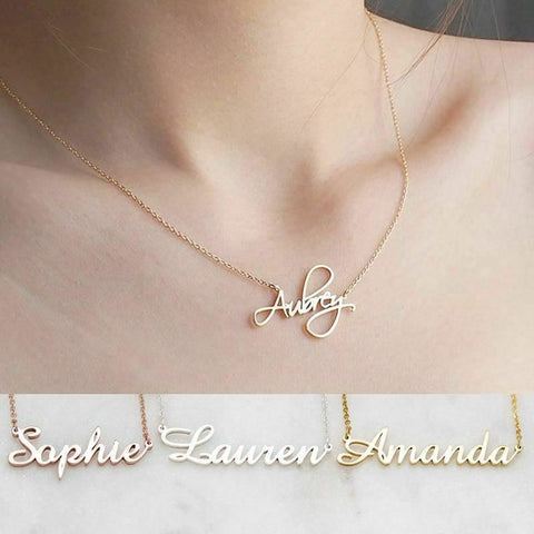 House Of Dasein Personalized Word Necklace Custom Name Jewellery  Gift For Submissive  Jewellery