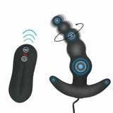 Anal Beads Vibrator 10 Speeds Remote Prostate Massager Butt Plug