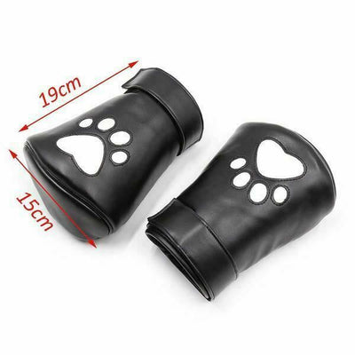 Puppy Mittens Dog Gloves Hand Fist  Pet Roleplay  Restraints Pet Play