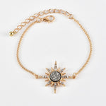 Bracelets Veile Studios Moon Sun Full Diamond Bracelet Fashion Jewellery Alloy Geometric Design For Women