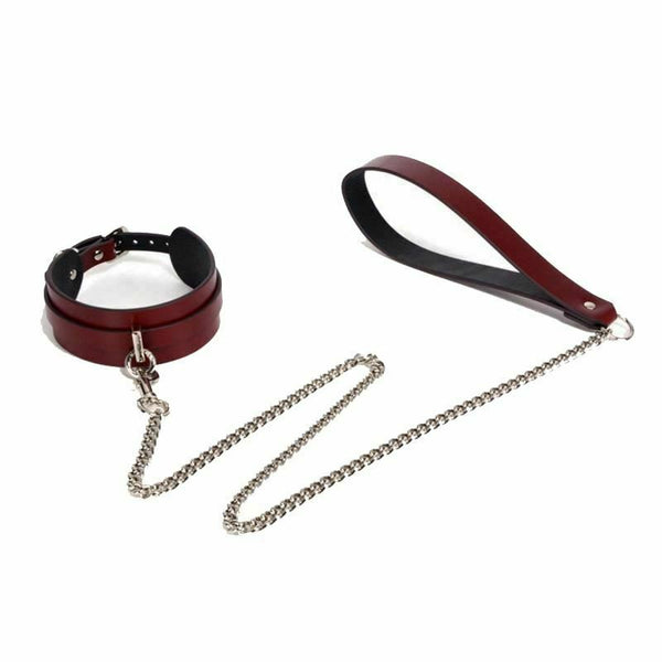 Genuine Leather   Luxury Restraints Kit Kitten Mask Leash Restraint Kits & Sets